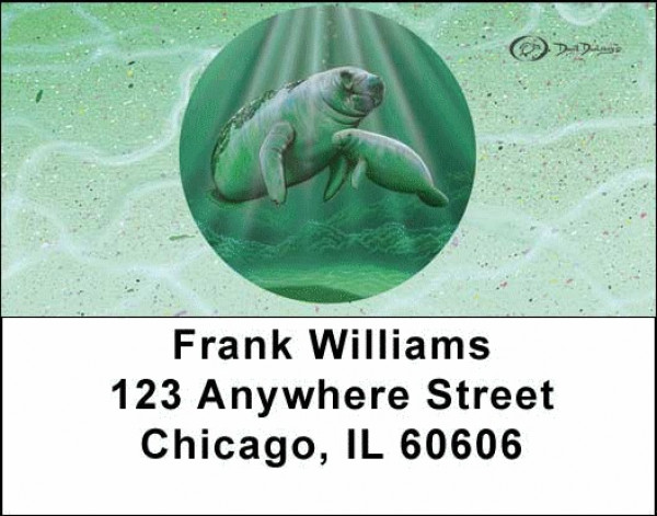 Manatee's Address Labels By David Dunleavy