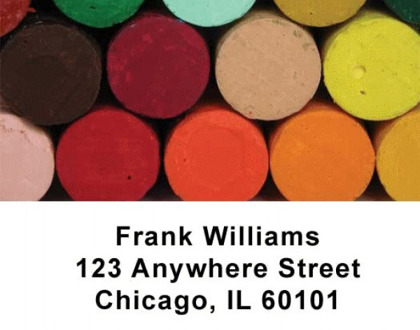 Crayons Address Labels