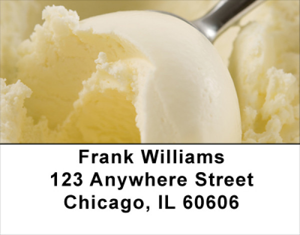 Ice Cream - Rich & Creamy Address Labels