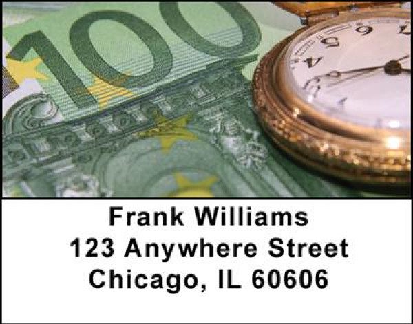 Time Is Money Address Labels