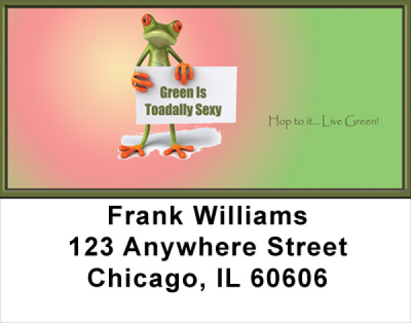 Hop To It... Live Green Address Labels
