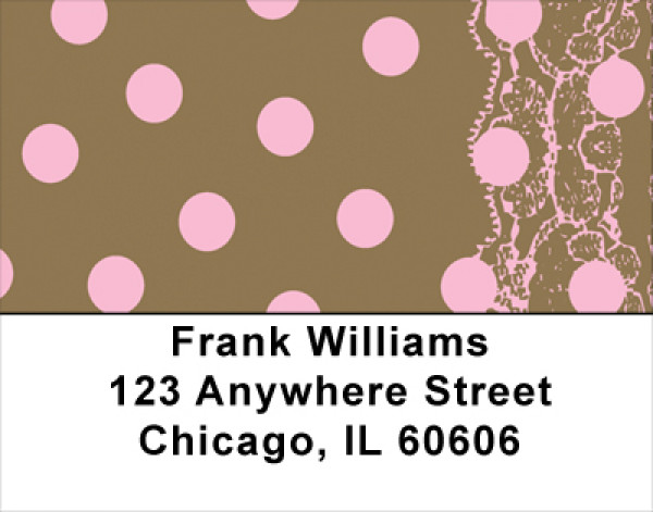 Brown Table Cloth Address Labels