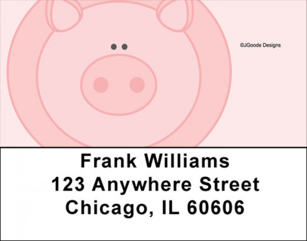 Jen Goode&#039;s Pigs Address Labels