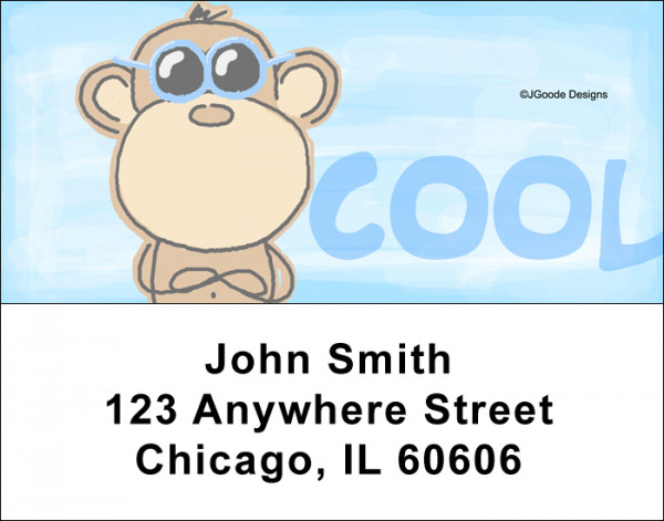 Jen Goode&#039;s Monkeys Address Labels
