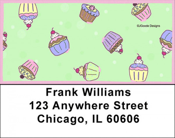 Jen Goode's Cupcake Party Address Labels