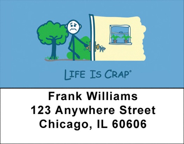 Everything Goes Wrong Life Is Crap Address Labels