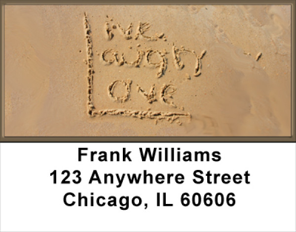 Live Laugh And Love Address Labels