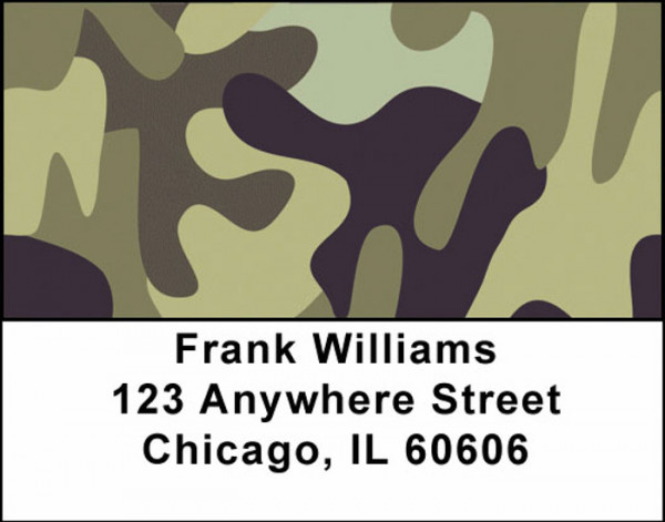Camouflage Browns And Golds Address Labels