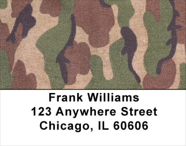 Camouflage - Coral Camos Address Labels
