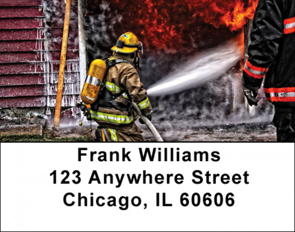 Firefighters in Action Labels