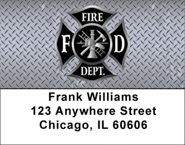 Firefighter Badges Labels