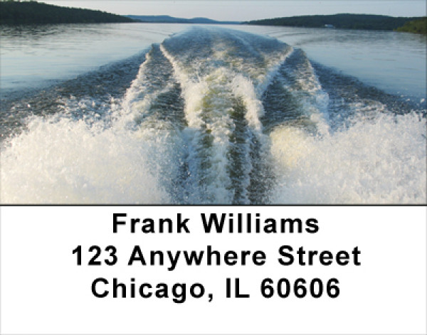 Boat Wakes Address Labels