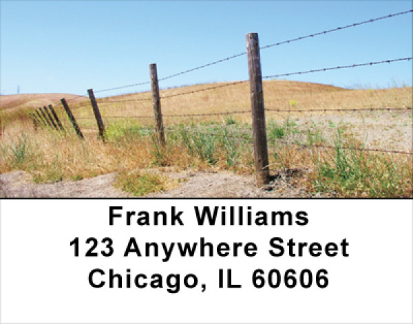 Barbed Wire Fences Address Labels