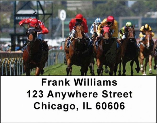 Horse Racing Address Labels