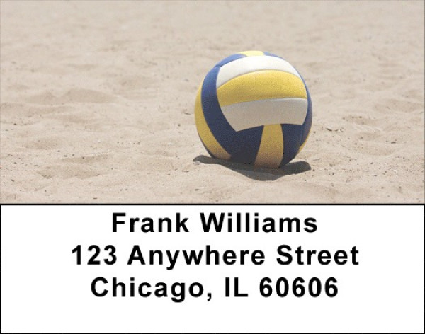 Beach Volleyball Address Labels