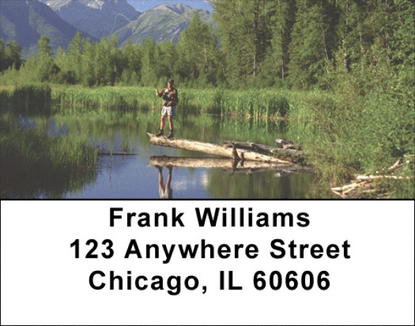Scenic Fly Fishing Address Labels