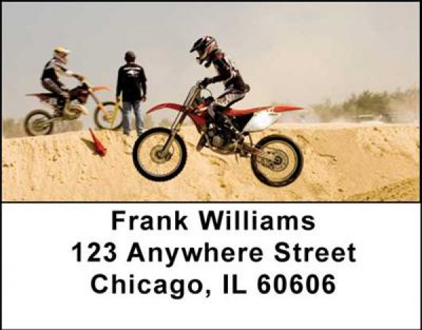 Motocross Cycles Address Labels