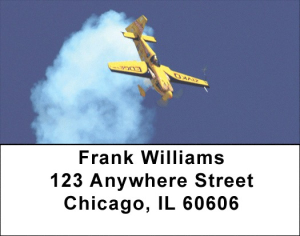 High Flying Stunt Plane Address Labels