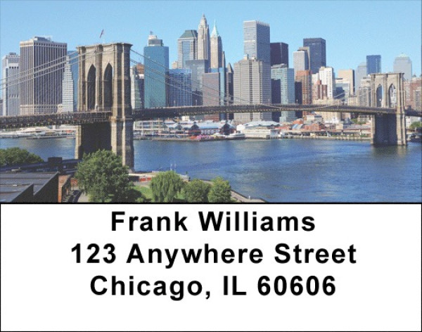 City Skyline Address Labels