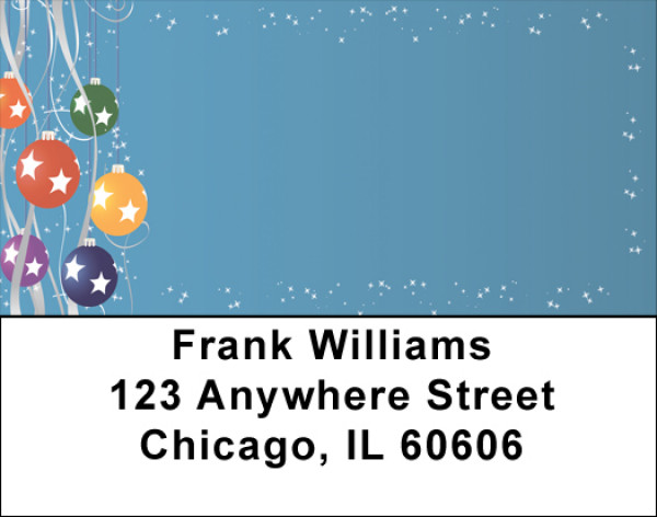 Holiday Ornaments Address Labels