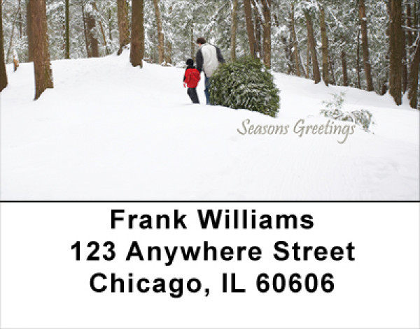 Seasons Greetings Address Labels | LBXMS-51