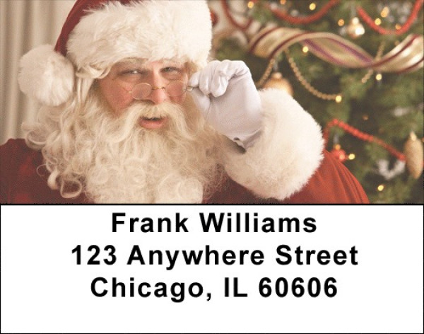 Santa Claus Address Labels | LBXMS-59