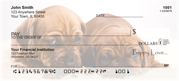 Puppy Love Personal Checks | LOV-08