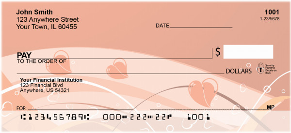 Be My Valentine Personal Checks