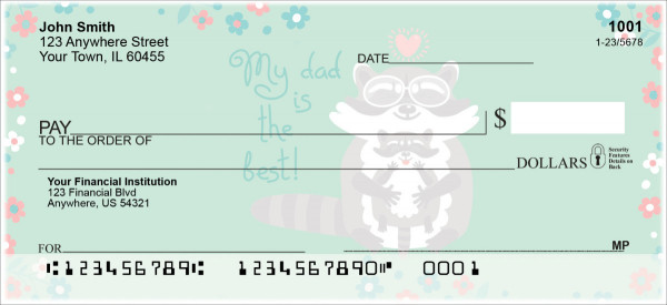 Dad is the Best Personal Checks
