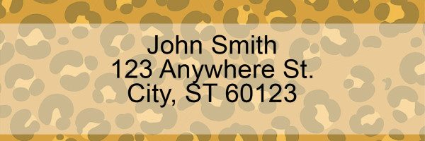 Leopard Prints Address Labels