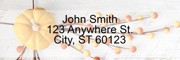 Grateful Pumpkin Address Labels