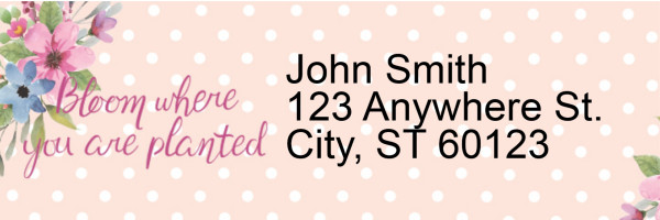 Happiness Blooms From Within Address Labels