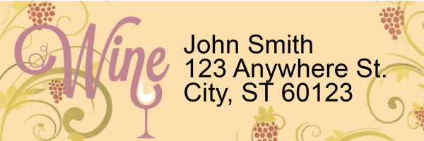 Wine N&#039; Vine Address Labels