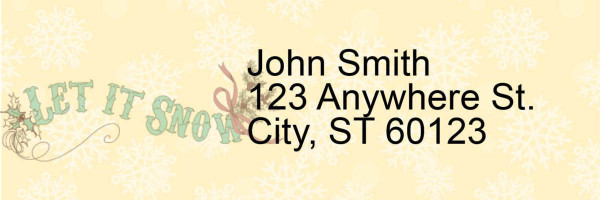 Christmas Is Calling Address Labels