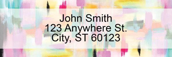 Watercolor Pastel Address Labels By EttaVee