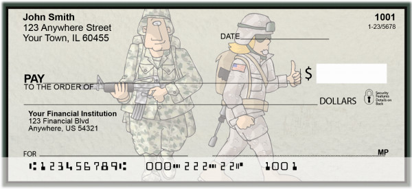 Military Fun Personal Checks | MIL-37