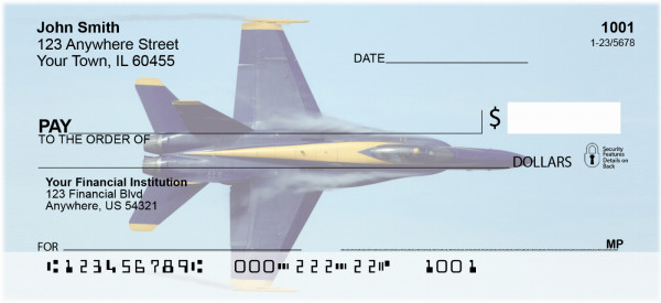 Blue Angels In Formation Personal Checks