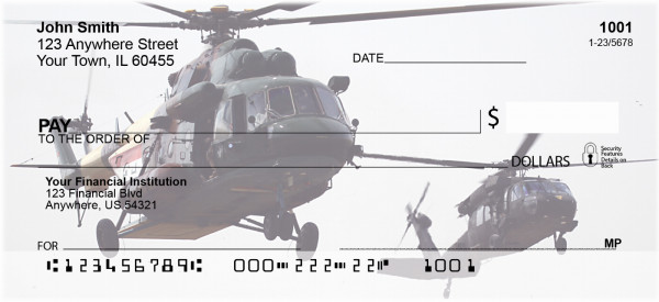 Helicopters In The Sky Personal Checks