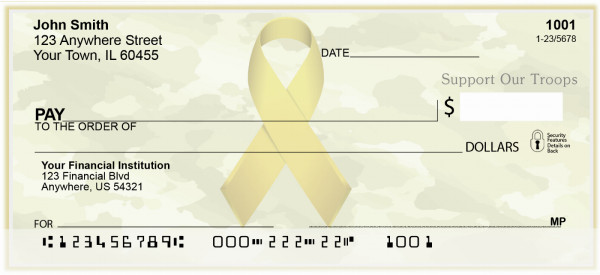 Support Our Troops Ribbon Personal Checks