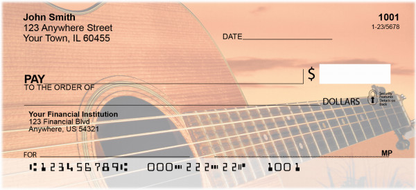 For Guitar Lovers Personal Checks