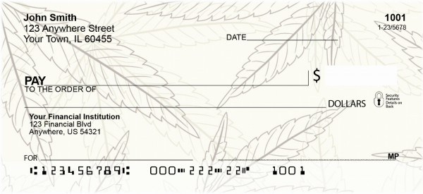 Legalize Marijuana - Weed Camo Personal Checks