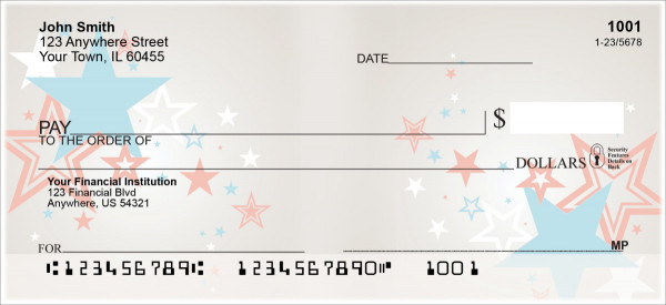 Celebrate Stars And Stripes Personal Checks
