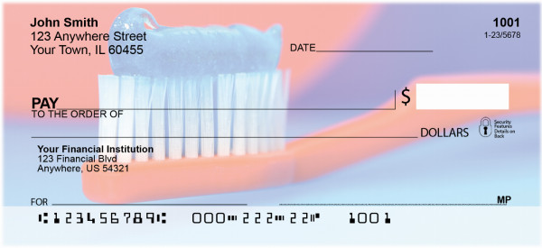 Clean Mouth In Red Personal Checks | PRO-10