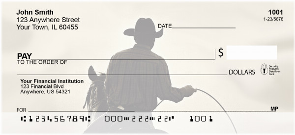 Dusty Cowboys Personal Checks
