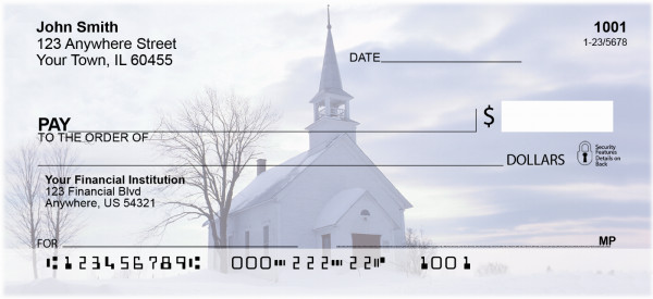 Church And Steeples Personal Checks | REL-16