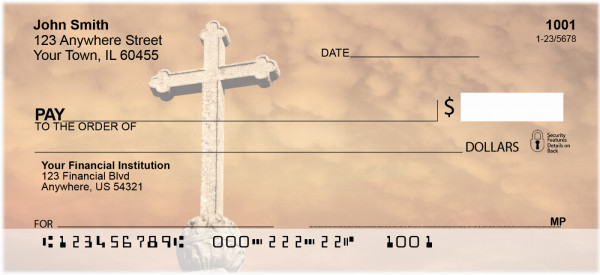 Crosses - Golden Crosses Personal Checks