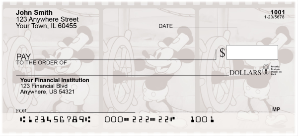 Steamboat Willie Filmstrip Checks | SBW-03