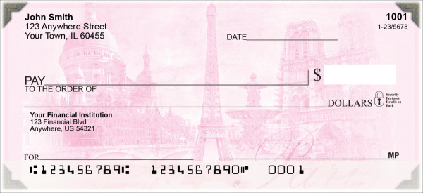 Bonjour Paris Personal Checks
