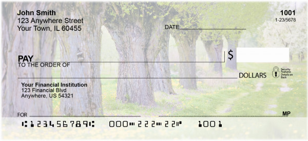 Trees In Springtime Personal Checks