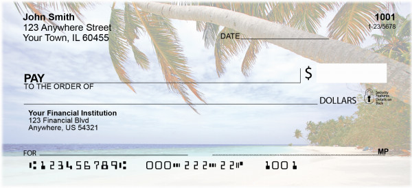 Palm Tree Paradise Personal Checks